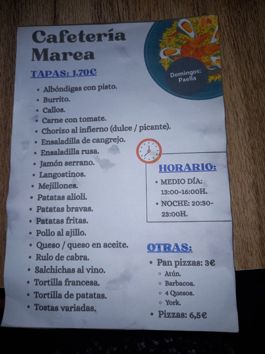 Menu Cafetería Marea-3