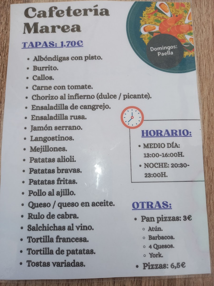 Menu Cafetería Marea-4