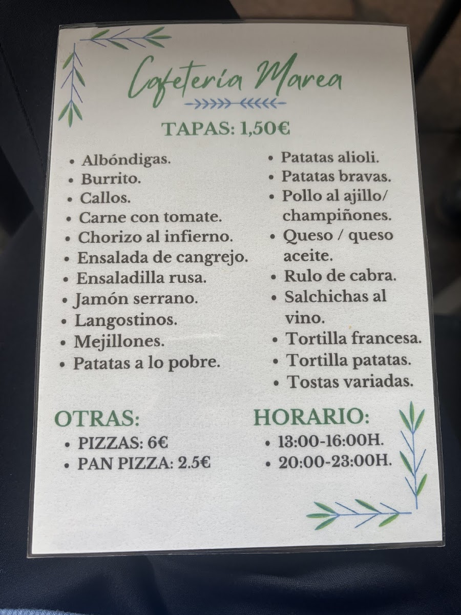 Menu Cafetería Marea-6